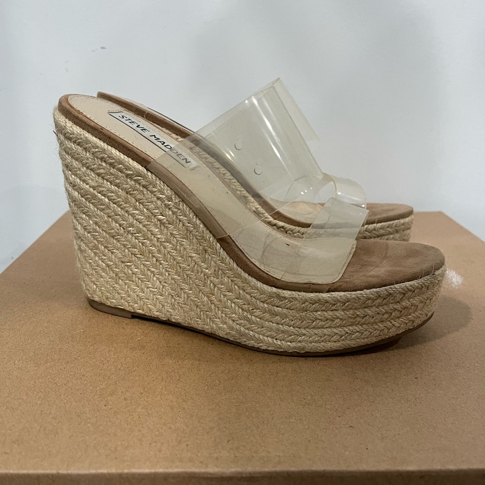Steve Madden Sunrise Wedge Sandal PVC